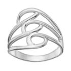 Sterling Silver Openwork Ring, Women's, Size: 6, Grey