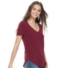 Juniors' So&reg; Perfect Tee, Teens, Size: Small, Dark Pink