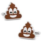 Poo Emoji Cuff Links, Men's, Brown