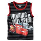 Disney / Pixar Cars 3 Lightning Mcqueen & Jackson Storm Boys 4-7 Winning At Full Speed Tank Top, Boy's, Size: S 4, Black