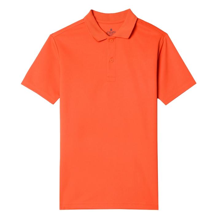 Husky Boys 4-20 Chaps Performance Polo, Size: 10 Husky, Orange
