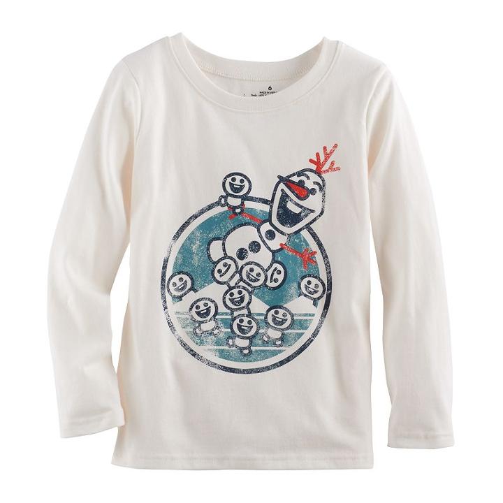 Disney's Frozen Boys 4-10 Olaf Softest Tee By Jumping Beans&reg;, Size: 7, White Oth