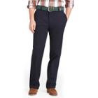 Big & Tall Izod Twill Flat-front Pants, Men's, Size: 46x30, Blue (navy)