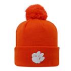 Youth Top Of The World Clemson Tigers Pom Beanie, Adult Unisex, Med Orange