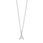 Lc Lauren Conrad Pave Monogram Pendant Necklace, Women's, Silver
