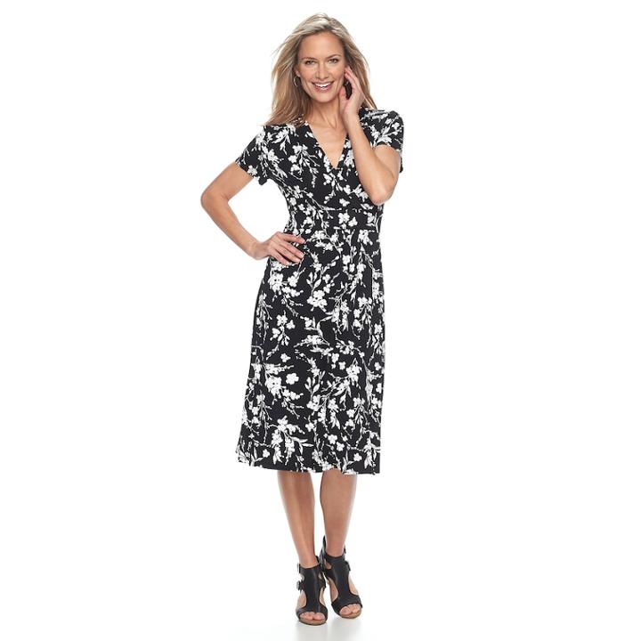 Women's Croft & Barrow&reg; Surplice Dress, Size: Xl, Oxford