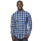 Big & Tall Chaps Classic-fit Plaid Button-down Shirt, Men's, Size: 3xb, Blue