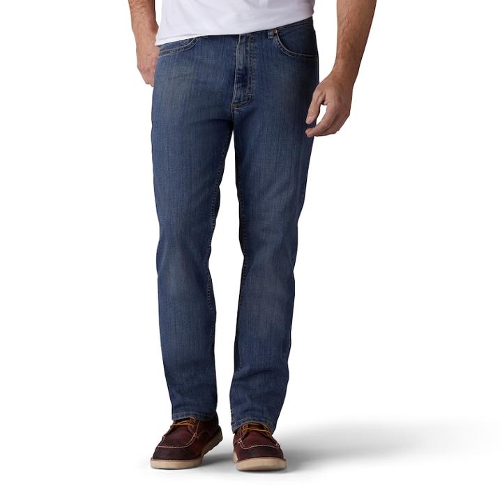 Men's Lee Premium Flex Classic-fit Jeans, Size: 42x30, Med Blue