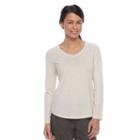 Petite Sonoma Goods For Life&trade; Essential V-neck Tee, Women's, Size: M Petite, Lt Beige