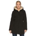 Women's Braetan Hooded Long Quilted Jacket, Size: Small, Black