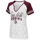 Women's Campus Heritage Texas A & M Aggies Notch-neck Raglan Tee, Size: Large, White Oth