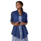 Women's Soybu Cabana Yoga Cardigan, Size: Large, Blue (navy)