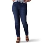 Plus Size Lee Sculpting Pull-on Mid-rise Skinny Jeans, Women's, Size: 18 - Regular, Dark Blue
