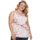 Plus Size Sonoma Goods For Life&trade; Layering Tank, Women's, Size: 3xl, Pink