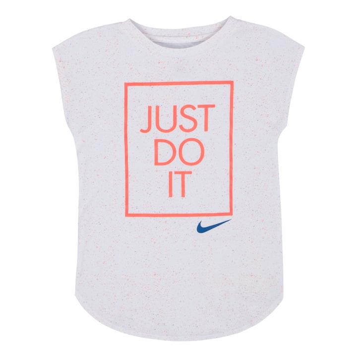 Nike Girls 4-6x Just Do It Graphic Tee, Size: 4, White