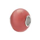 Individuality Beads Sterling Silver Glass Bead, Women's, Pink