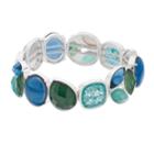 Dana Buchman Blue & Green Stretch Bracelet, Women's