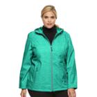 Plus Size Zeroxposur Lillian Hooded Soft Shell Jacket, Women's, Size: 2xl, Turquoise/blue (turq/aqua)