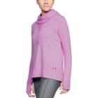 Women's Under Armour French Terry Open Back Hoodie, Size: Small, Beige Over