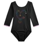 Girls 4-14 Jojo Siwa Heart Dance Leotard By Danskin, Size: Small, Black