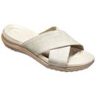 Crocs Capri Shimmer Women's Slide Sandals, Size: 9, White