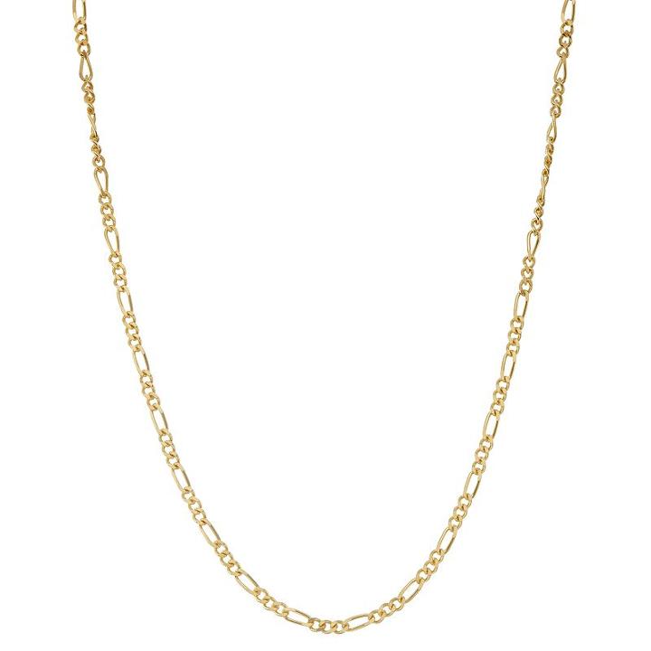 Junior Jewels Kids' Sterling Silver Figaro Chain Necklace, Girl's, Size: 14, Yellow