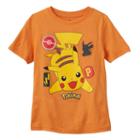 Boys 4-7 Pokmon Patch Pikachu Graphic Tee, Boy's, Size: 4, Drk Orange