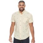 Men's Sonoma Goods For Life&trade; Flexwear Modern-fit Poplin Button-down Shirt, Size: Medium, Med Yellow