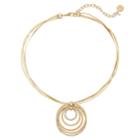 Dana Buchman Simulated Crystal Stone Hoop Pendant Necklace, Women's, Gold