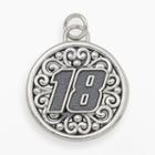 Insignia Collection Nascar Kyle Busch Sterling Silver 18 Pendant, Adult Unisex, Grey