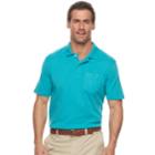 Men's Croft & Barrow&reg; Tailored-fit Easy-care Interlock Polo, Size: Xxl, Turquoise/blue (turq/aqua)
