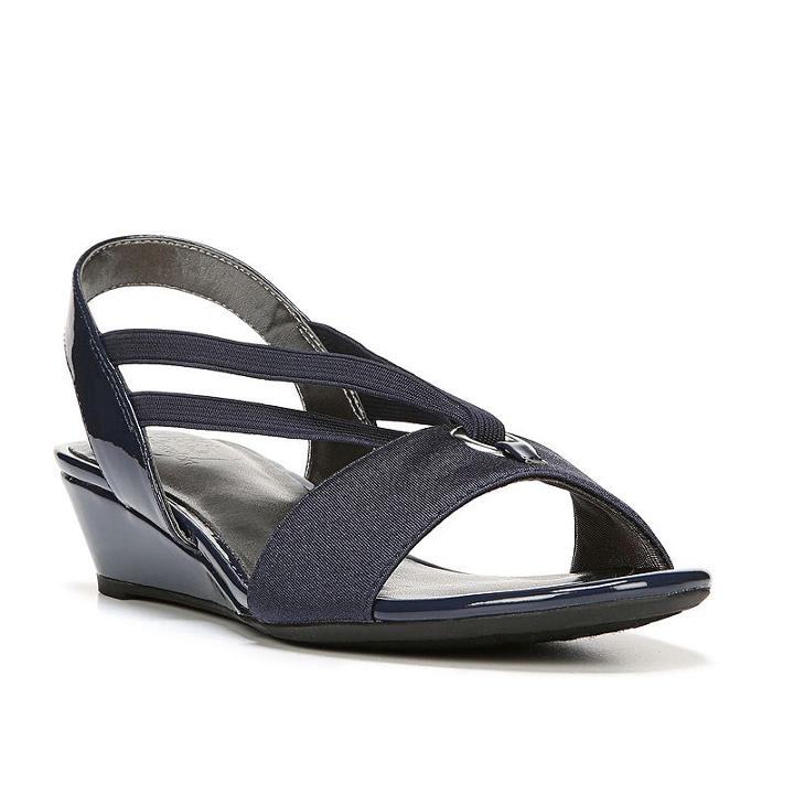 Lifestride Yario Women's Wedge Sandals, Size: Medium (8), Blue