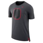 Men's Nike Ohio State Buckeyes Dri-fit Mesh Back Travel Tee, Size: Large, Grey (anthracite)