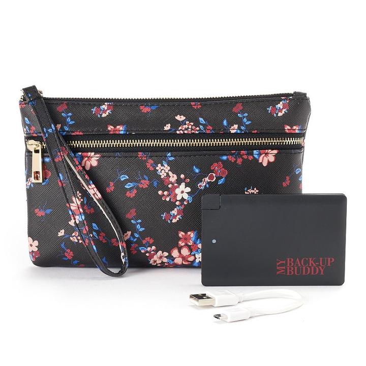 Apt. 9&reg; Rfid-blocking Phone Charging Wristlet, Women's, Brt Pink
