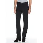 Petite Gloria Vanderbilt Amanda Classic Fit Embellished Tapered Pants, Women's, Size: 8 Petite, Black