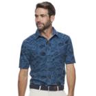 Men's Croft & Barrow&reg; Classic-fit Stretch Crosshatch Button-down Shirt, Size: Large, Dark Blue