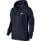 Women's Nike Full-zip Fleece Hoodie, Size: Small, Med Blue
