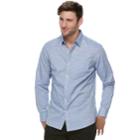 Men's Marc Anthony Slim-fit Natural Stretch Button-down Shirt, Size: Large, Blue