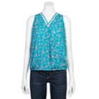 Juniors' Grayson Threads Printed Wrap Tank, Teens, Size: Xl, Turquoise/blue (turq/aqua)