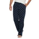 Big & Tall Croft & Barrow&reg; Printed Knit Lounge Pants, Men's, Size: 2xb, Dark Blue