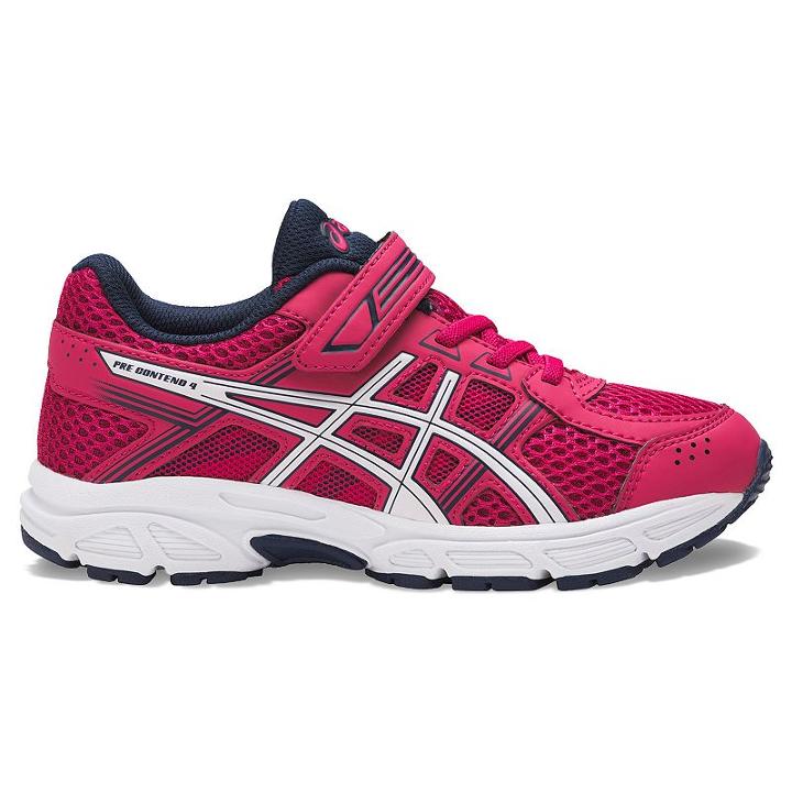Asics Gel-contend 4 Preschool Girls' Running Shoes, Size: 3, Pink Other