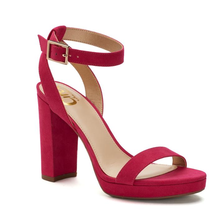 Circus By Sam Edelman Annette Women's High Heel Sandals, Size: Medium (9), Dark Pink