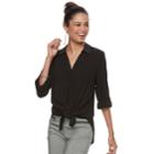 Juniors' Candie's&reg; Tie Front Tunic, Teens, Size: Medium, Oxford