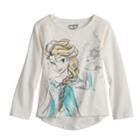 Disney's Frozen Elsa Glittery Graphic Tee By Disney/jumping Beans&reg;, Girl's, Size: 5t, Natural