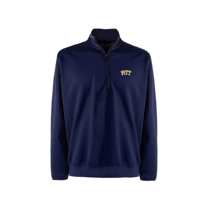 Men's Pittsburgh Panthers 1/4-zip Leader Pullover, Size: Xl, Blue
