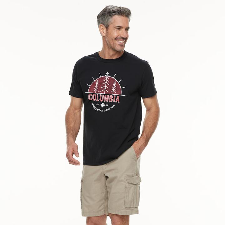 Men's Columbia Outdoor Logo Tee, Size: Large, Black