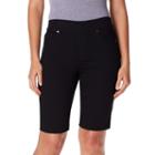 Women's Gloria Vanderbilt Avery Bermuda Shorts, Size: 10, Grey (charcoal)