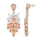 Gs By Gemma Simone Faceted Marquise Drop Earrings, Women's, Multicolor