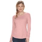Women's Sonoma Goods For Life&trade; Everyday Crewneck Tee, Size: Small, Med Pink