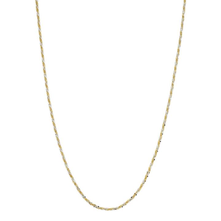Primavera 24k Gold Over Silver Sparkle Chain Necklace, Women's, Size: 20, Multicolor